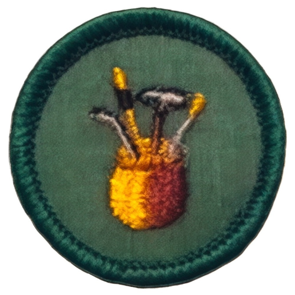 Vintage 1964 Girl Scouts Badge - Round 1.5”